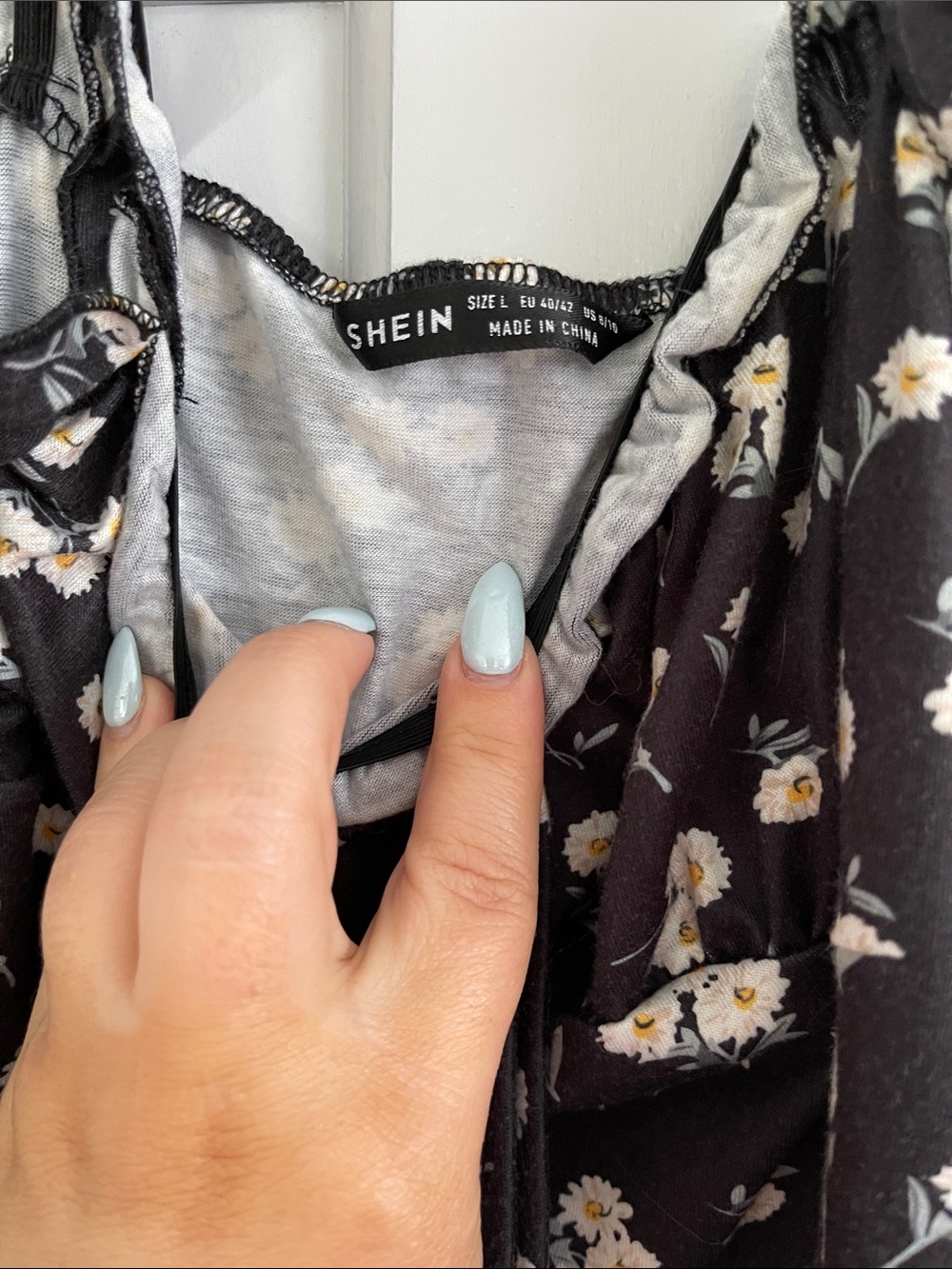 Floral Ruffle-Trim Slip Dress - Picture 5 of 7